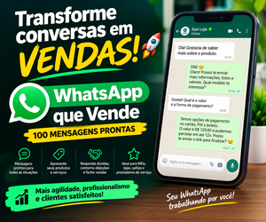 Capa do e-book WhatsApp que Vende: 100 Mensagens Prontas